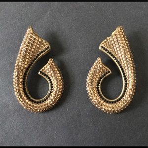 Vintage Swarovski Crystal Statement Clip Earrings